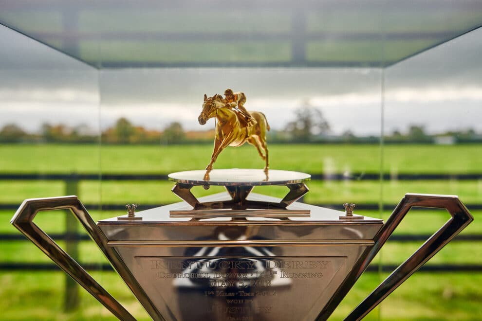Trophy on display in the Coolmore Legacy Museum, Co. Tipperary