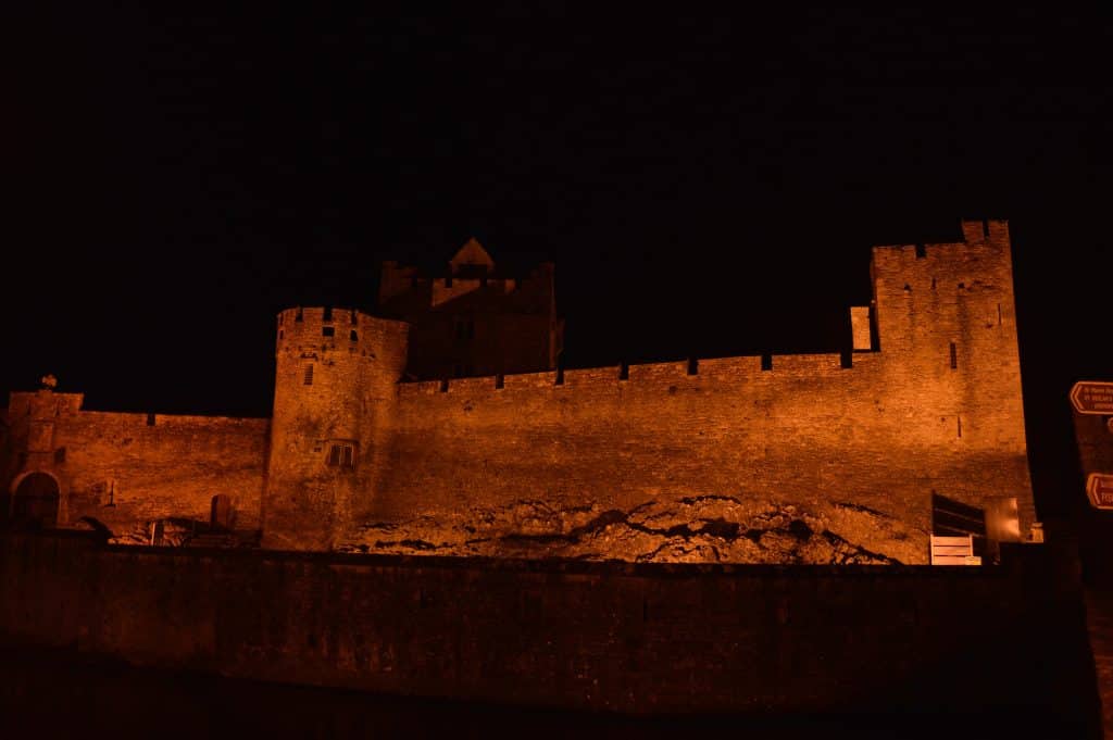 Cahir Castle lit up at night, Co. Tipperary